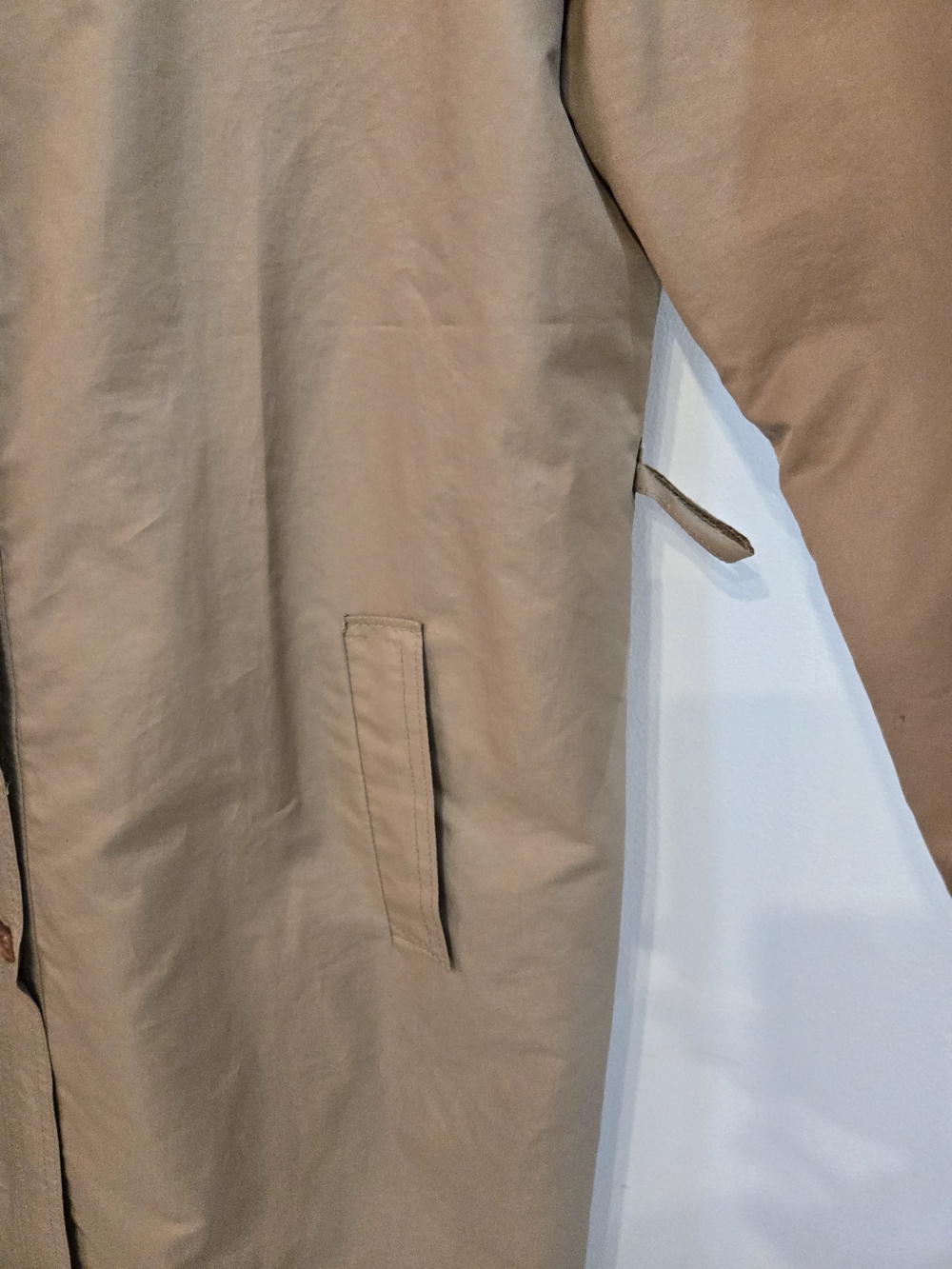 Vintage Women's Beige Longline Coat - Picture 4 of 10
